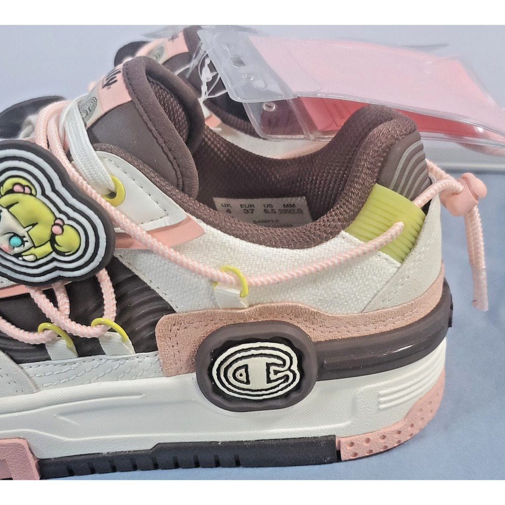 Champion x POP MART Molly Super Champion Sneakers Womens Size 6.5 Pink Brown NEW - Picture 11 of 16